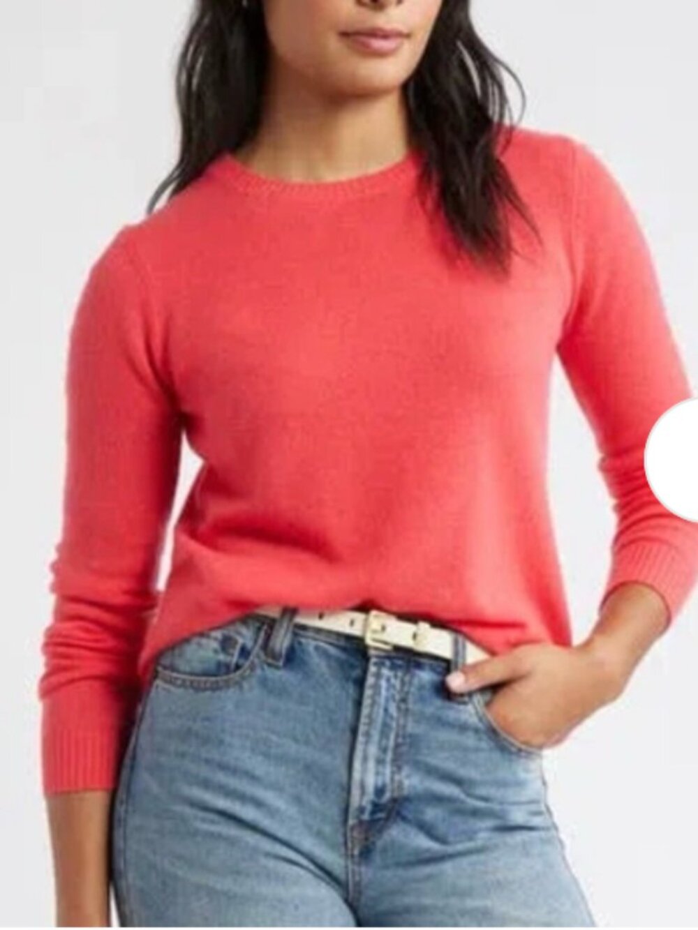 Ann Taylor 100% Cashmere Crew Neck Sweater